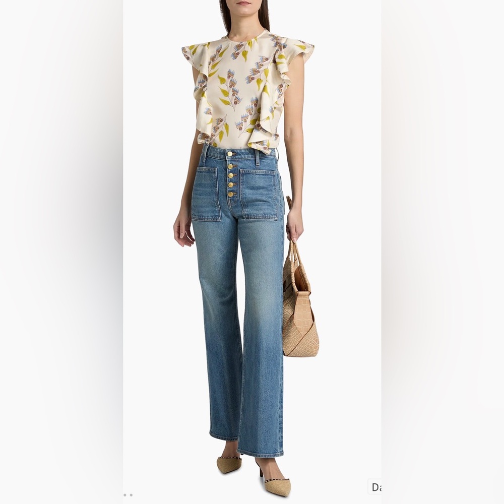 Ulla Johnson stretched Lou Kick flared jeans